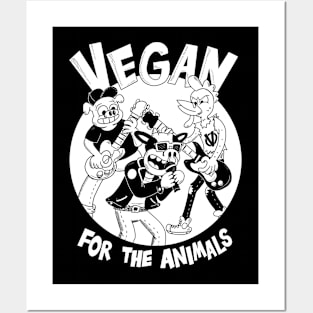 Vegan For the Animals Posters and Art